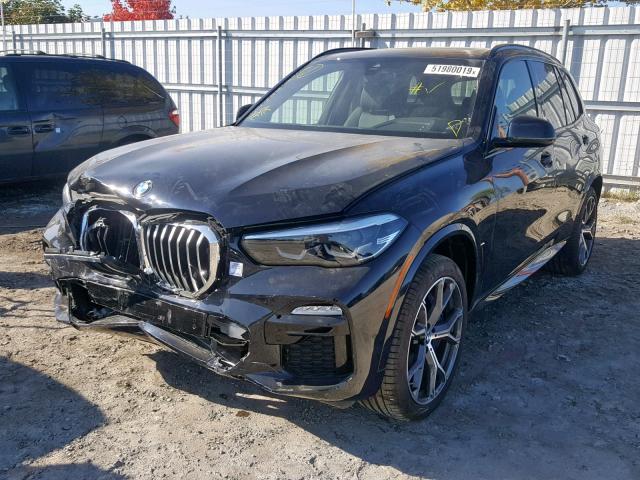 5UXCR6C51KLL09814 - 2019 BMW X5 XDRIVE4 BLUE photo 2