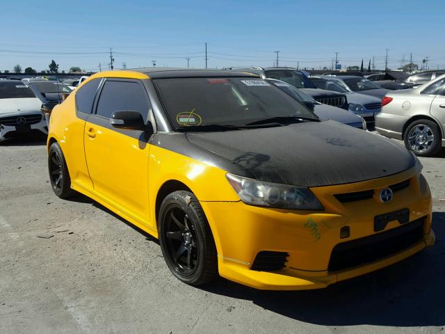 JTKJF5C78C3026902 - 2012 TOYOTA SCION TC YELLOW photo 1