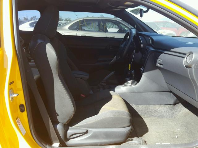 JTKJF5C78C3026902 - 2012 TOYOTA SCION TC YELLOW photo 5