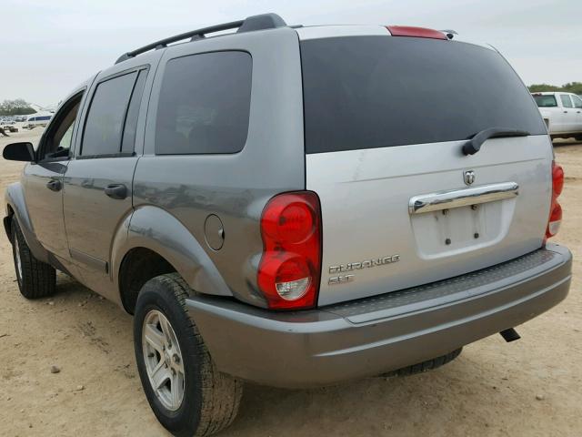 1D4HD48N86F149182 - 2006 DODGE DURANGO SL GRAY photo 3