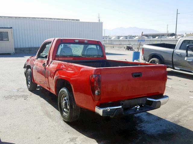 1GCCS14EX88203090 - 2008 CHEVROLET COLORADO RED photo 3