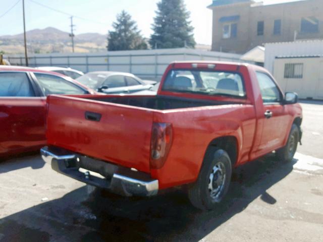 1GCCS14EX88203090 - 2008 CHEVROLET COLORADO RED photo 4