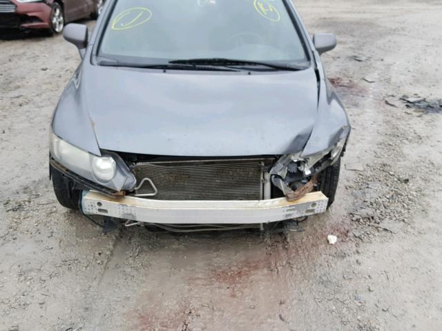 2HGFA16699H302521 - 2009 HONDA CIVIC GRAY photo 9