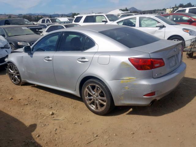 JTHBK262X65015106 - 2006 LEXUS IS 250 GRAY photo 3