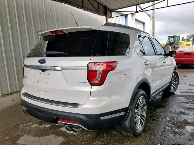 1FM5K8HT9KGA50219 - 2019 FORD EXPLORER P WHITE photo 4