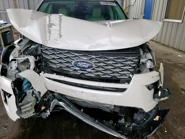 1FM5K8HT9KGA50219 - 2019 FORD EXPLORER P WHITE photo 7