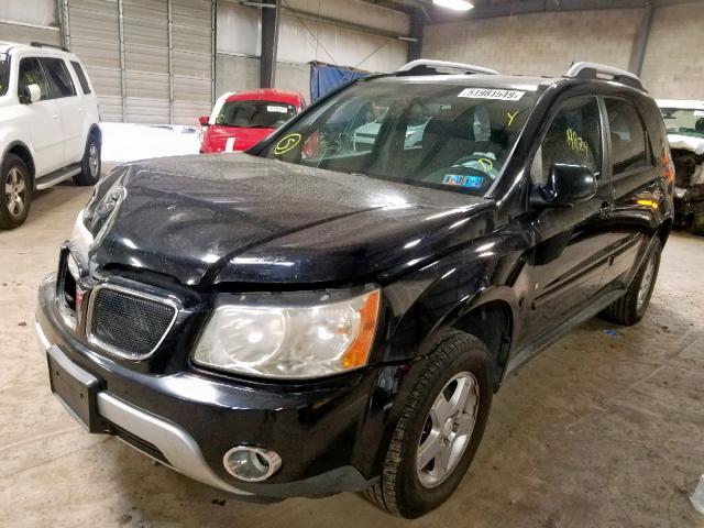 2CKDL43F886025255 - 2008 PONTIAC TORRENT BLACK photo 2