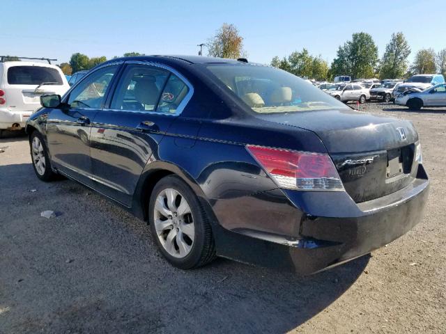 JHMCP26888C020801 - 2008 HONDA ACCORD EXL BLACK photo 3