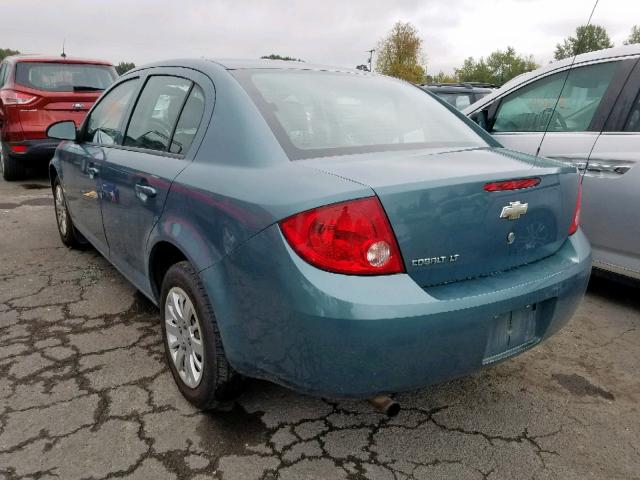 1G1AT58H897142404 - 2009 CHEVROLET COBALT LT GREEN photo 3