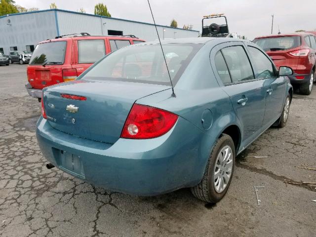 1G1AT58H897142404 - 2009 CHEVROLET COBALT LT GREEN photo 4