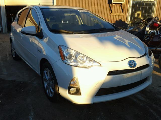 JTDKDTB39C1017884 - 2012 TOYOTA PRIUS C WHITE photo 1