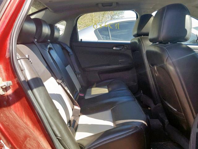 2G1WV58N581367168 - 2008 CHEVROLET IMPALA 50T BURGUNDY photo 6