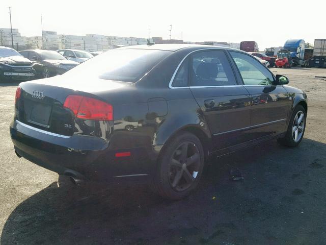 WAUAH78EX7A083248 - 2007 AUDI A4 3.2 BLACK photo 4