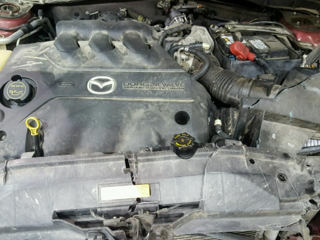 1YVHP80D865M20174 - 2006 MAZDA 6 S RED photo 7