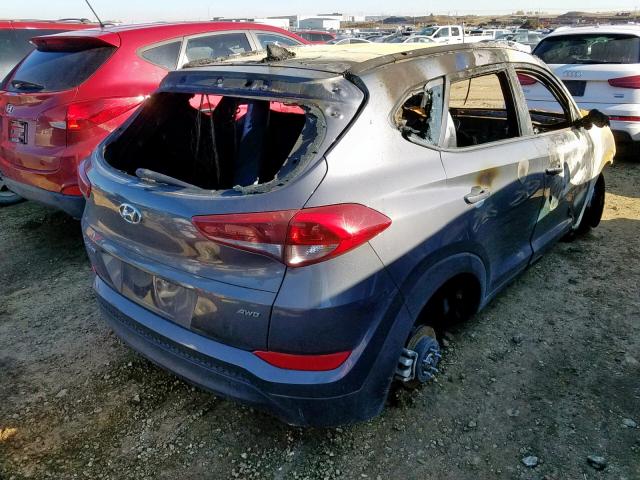 KM8J3CA47JU770894 - 2018 HYUNDAI TUCSON SEL GRAY photo 4