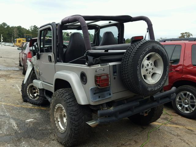 1J4FA49S41P302719 - 2001 JEEP WRANGLER / GRAY photo 3