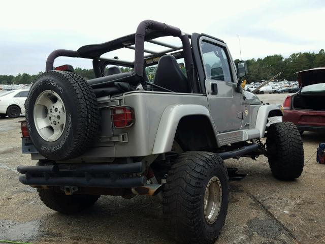 1J4FA49S41P302719 - 2001 JEEP WRANGLER / GRAY photo 4