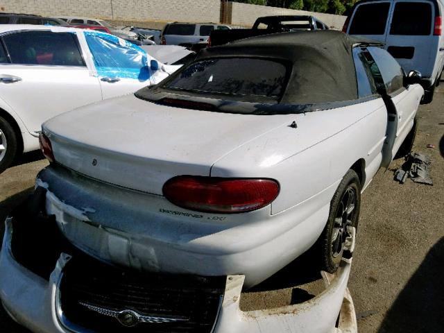 3C3EL55H0YT249524 - 2000 CHRYSLER SEBRING JX WHITE photo 4