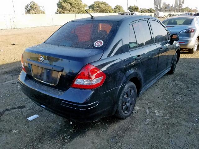 3N1CC1AP6AL400349 - 2010 NISSAN VERSA S BLACK photo 4