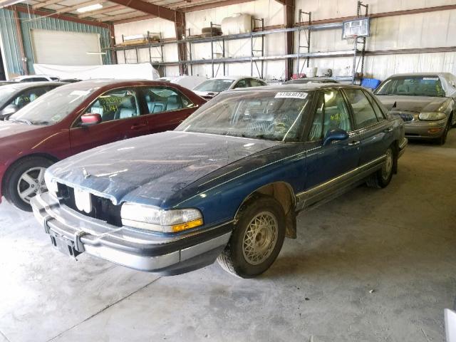 1G4CW53LXP1649965 - 1993 BUICK PARK AVENU BLUE photo 2