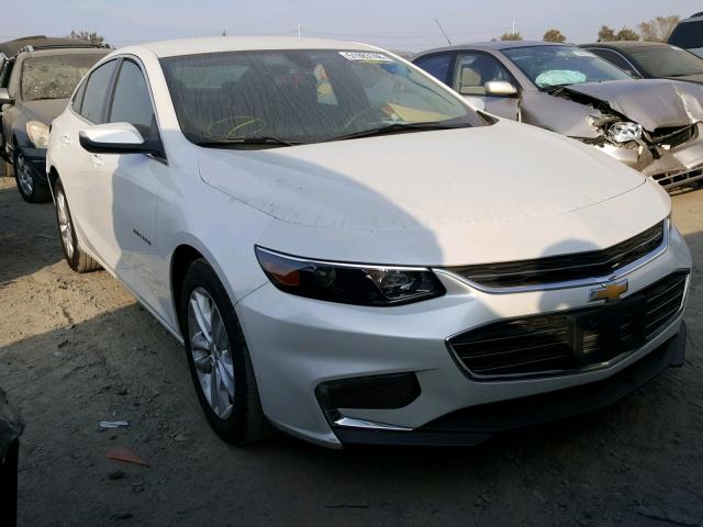 1G1ZE5STXHF247198 - 2017 CHEVROLET MALIBU LT WHITE photo 1