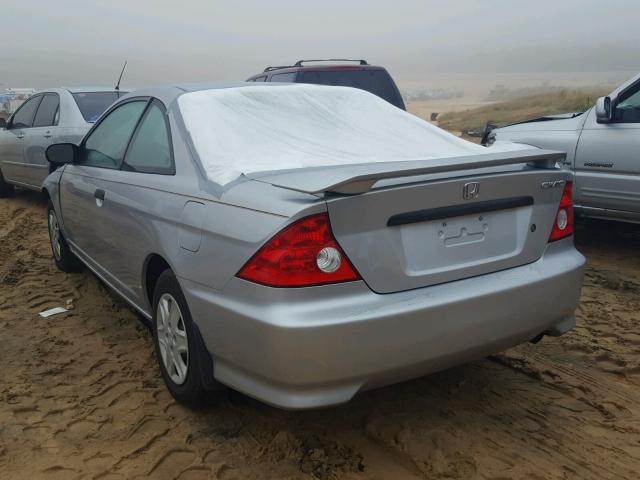 1HGEM22154L023369 - 2004 HONDA CIVIC DX V SILVER photo 3