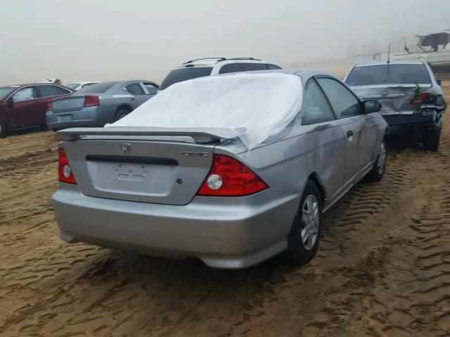 1HGEM22154L023369 - 2004 HONDA CIVIC DX V SILVER photo 4