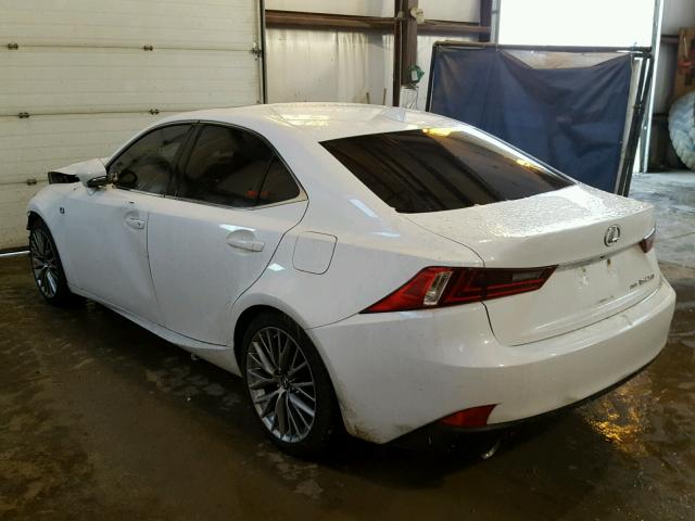 JTHCF1D25E5009508 - 2014 LEXUS IS 250 WHITE photo 3