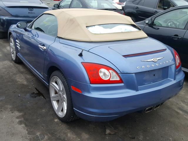 1C3AN65L66X069436 - 2006 CHRYSLER CROSSFIRE BLUE photo 3