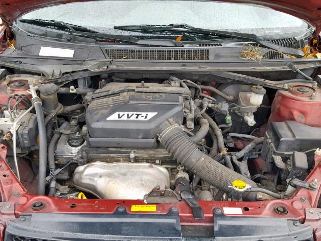 JTEGD20V850051257 - 2005 TOYOTA RAV4 BURGUNDY photo 7