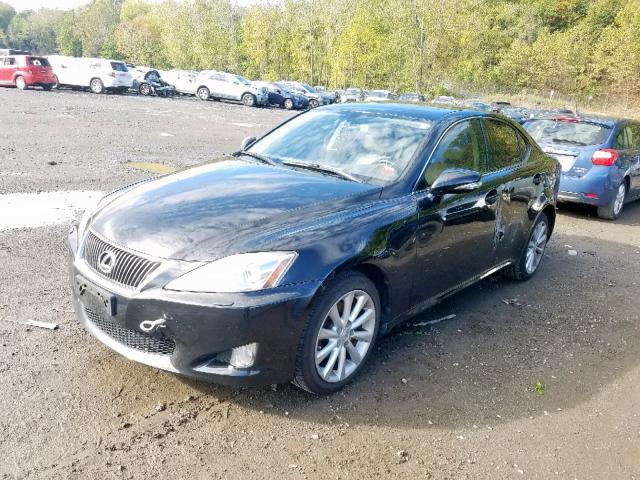 JTHCK262895034620 - 2009 LEXUS IS 250 BLACK photo 2