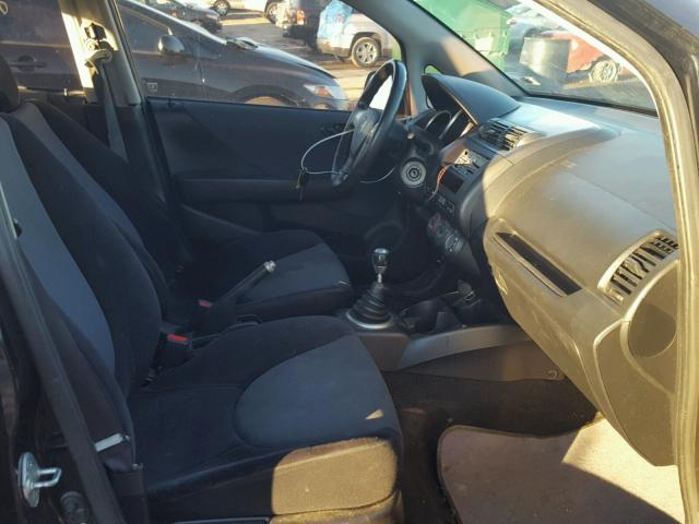 JHMGD37697S031534 - 2007 HONDA FIT S 黑色 照片 5