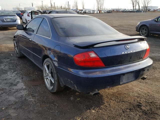 19UYA42641A801889 - 2001 ACURA 3.2CL TYPE BLUE photo 3