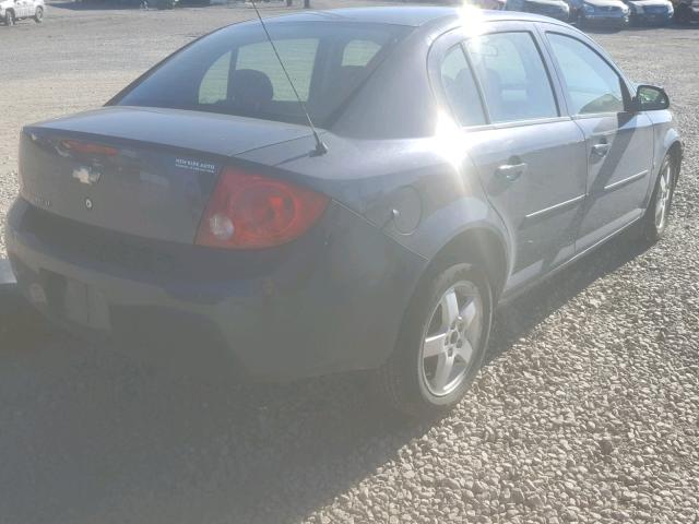 1G1AT58H097289560 - 2009 CHEVROLET COBALT LT BLUE photo 4