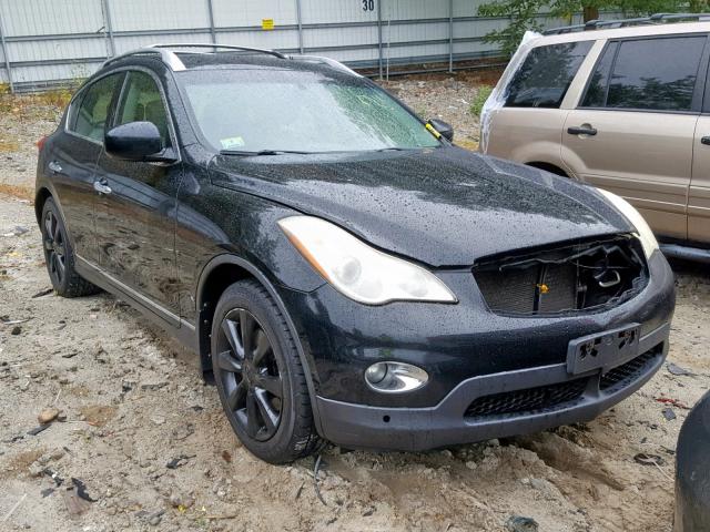 JNKAJ09F98M360606 - 2008 INFINITI EX35 BASE BLACK photo 1