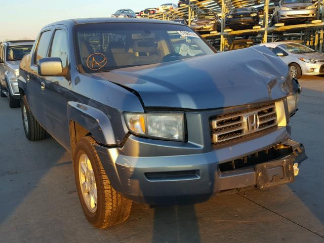 2HJYK16587H535200 - 2007 HONDA RIDGELINE BLUE photo 1