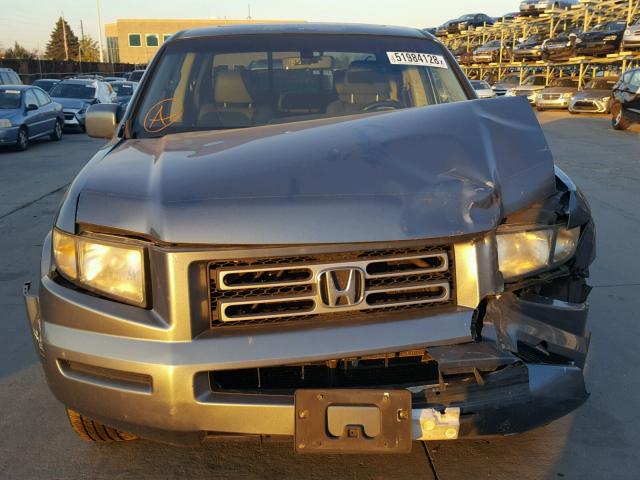 2HJYK16587H535200 - 2007 HONDA RIDGELINE BLUE photo 7