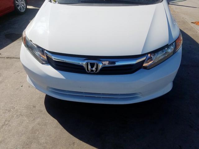 19XFB5F55CE003198 - 2012 HONDA CIVIC NATU WHITE photo 9