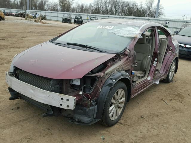 19XFB2F90CE026955 - 2012 HONDA CIVIC EXL BURGUNDY photo 9