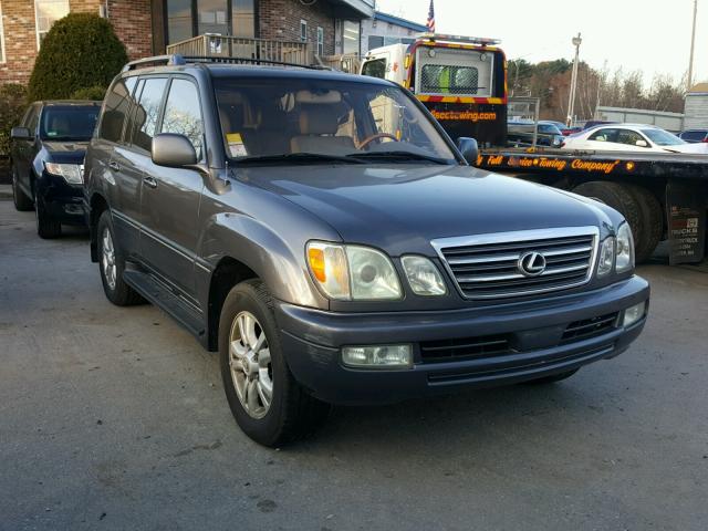 JTJHT00W633534375 - 2003 LEXUS LX 470 GRAY photo 1