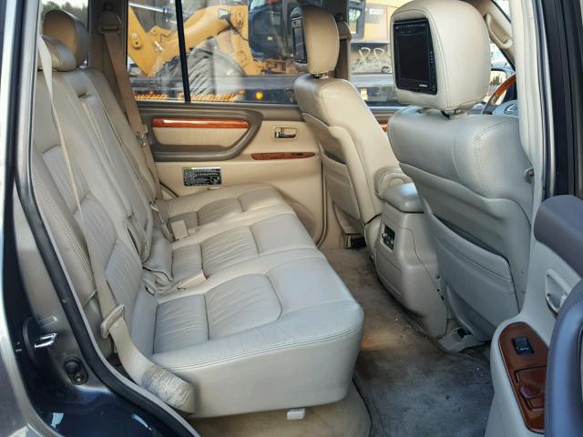 JTJHT00W633534375 - 2003 LEXUS LX 470 GRAY photo 6