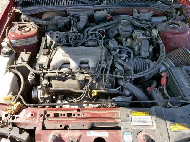 1G2NE52M1VC743605 - 1997 PONTIAC GRAND AM S RED photo 7