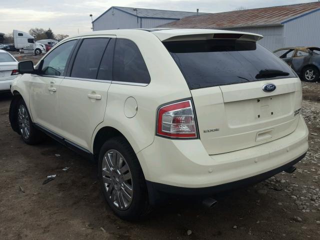 2FMDK39C48BA85473 - 2008 FORD EDGE LIMIT WHITE photo 3