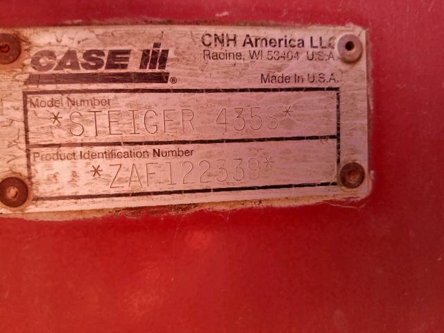 ZAF122339 - 2011 CASE TRACTOR RED photo 10