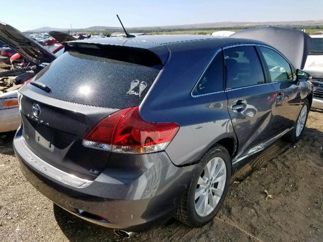 4T3ZA3BB8FU093214 - 2015 TOYOTA VENZA LE GRAY photo 4