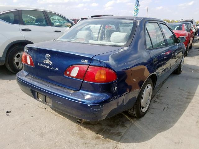 1NXBR12E1WZ031252 - 1998 TOYOTA COROLLA VE BLUE photo 4