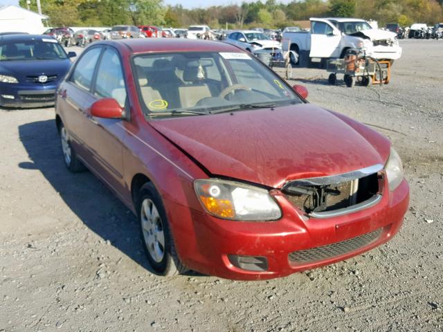 KNAFE222195599431 - 2009 KIA SPECTRA EX RED photo 1