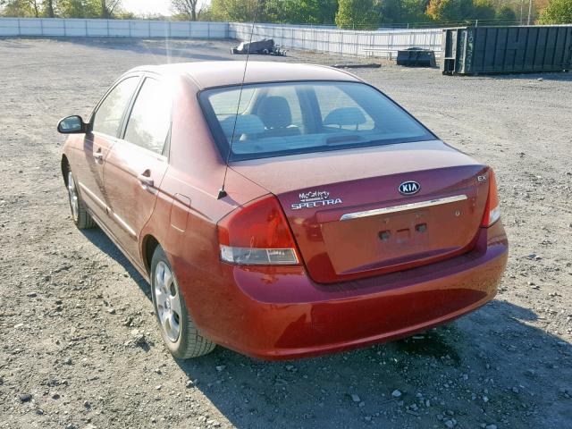 KNAFE222195599431 - 2009 KIA SPECTRA EX RED photo 3