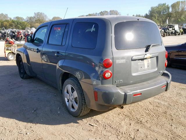 3GNCA13B59S618666 - 2009 CHEVROLET HHR LS GRAY photo 3