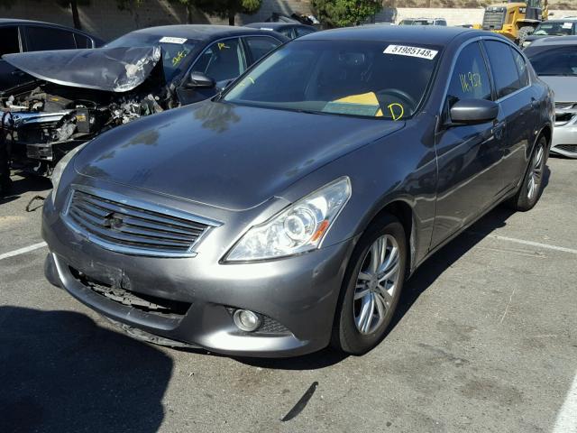 JN1DV6AP4BM602691 - 2011 INFINITI G25 BASE CHARCOAL photo 2